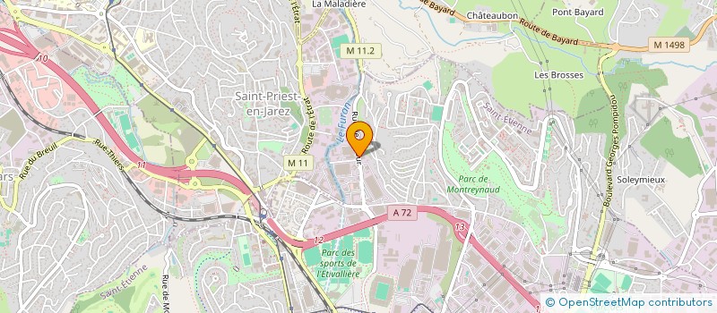 localisation de l'entreprise MODUL'O CREATIONS  SAINT-ETIENNE