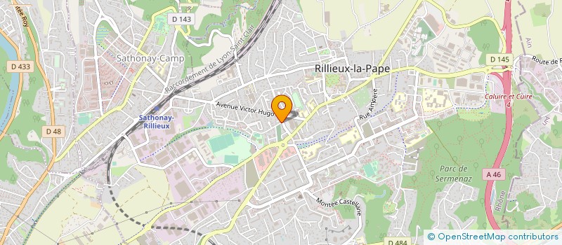 localisation de l'entreprise MODUL-PHARMA à RILLIEUX-LA-PAPE