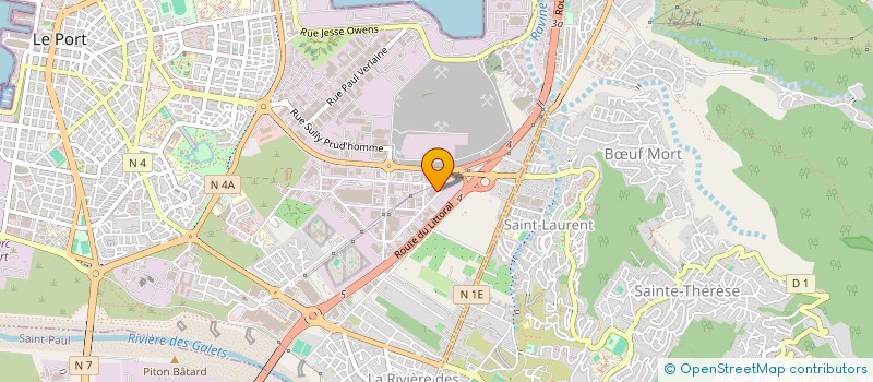 localisation de l'entreprise MODUL'REUNION  LE PORT