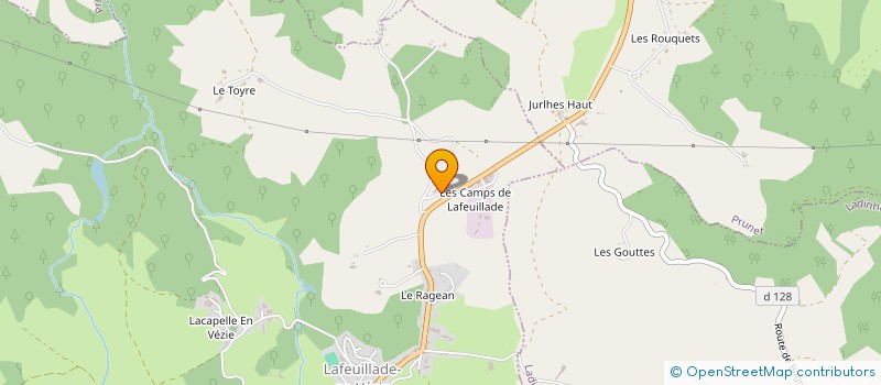 localisation de l'entreprise MODUL'THEIL à LAFEUILLADE-EN-VEZIE