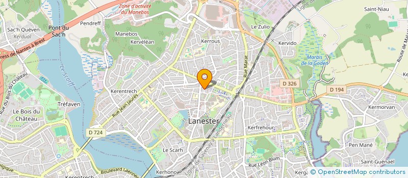 localisation de l'entreprise MODULAB  LANESTER