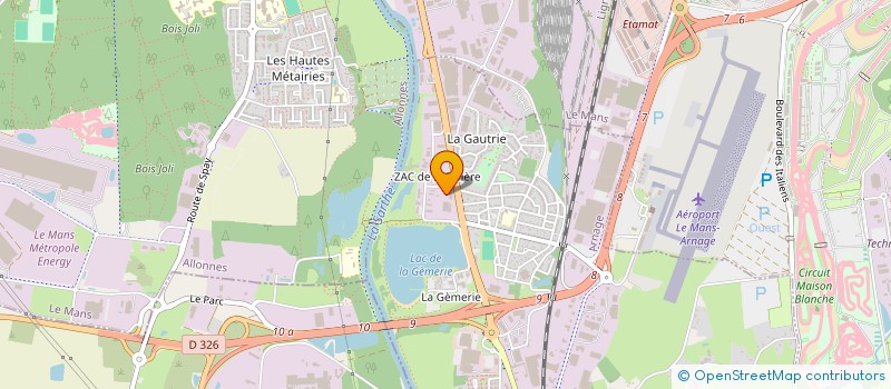 localisation de l'entreprise MODULABLE à ARNAGE