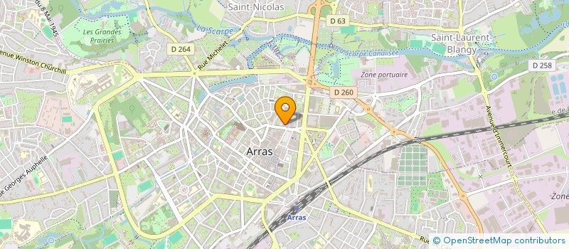 localisation de l'entreprise MODULATIONS à ARRAS