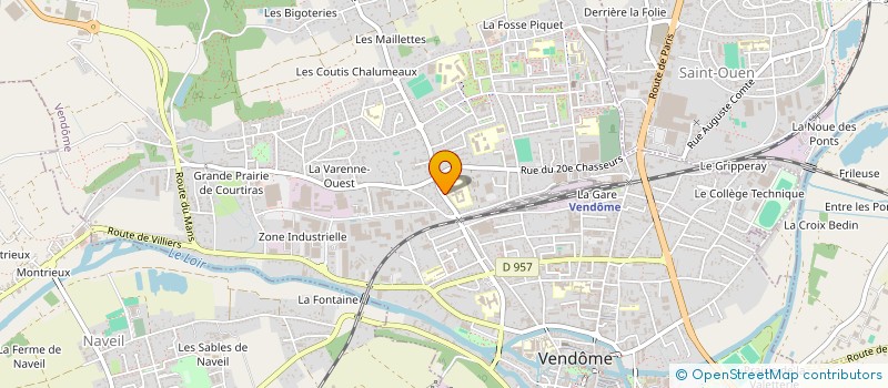 localisation de l'entreprise MODULATIONS DE LOIR-ET-CHER  VENDOME