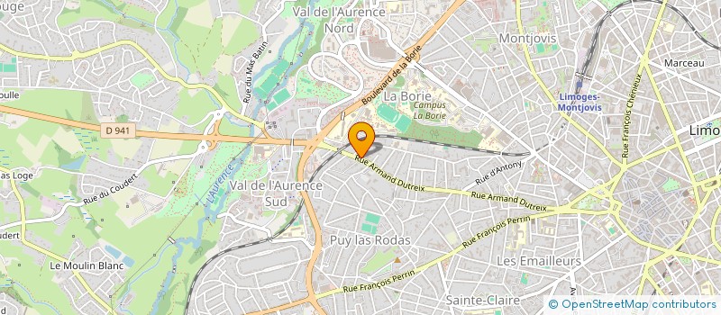 localisation de l'entreprise MODULE RECORDS à LIMOGES