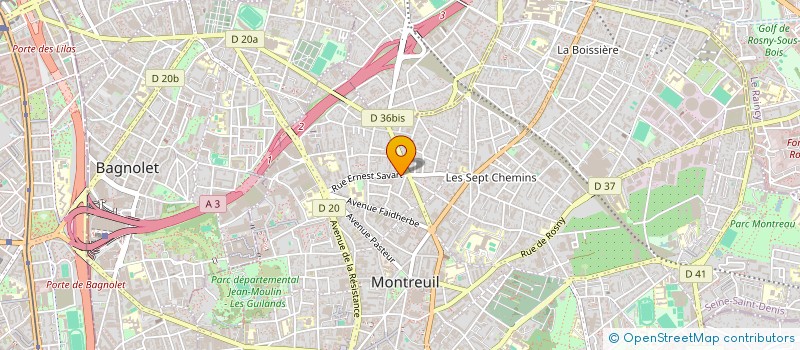 localisation de l'entreprise MODULES & BTP à MONTREUIL