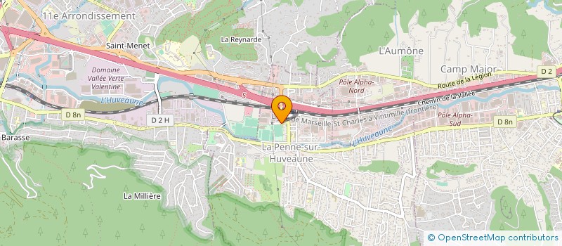 localisation de l'entreprise MODULISSIME à LA PENNE-SUR-HUVEAUNE