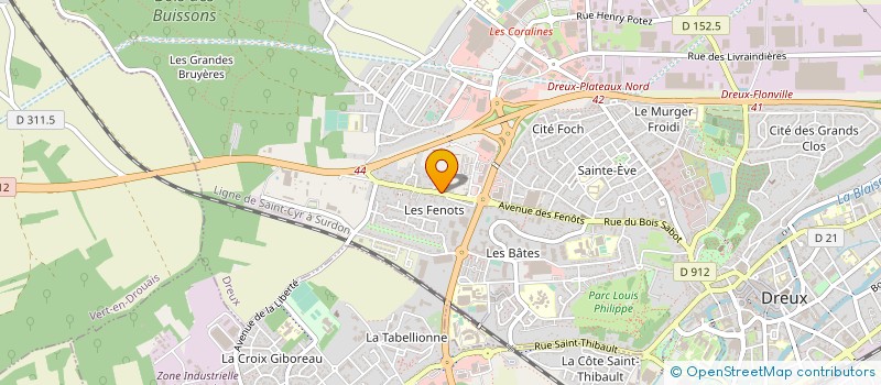 localisation de l'entreprise MODULIX à DREUX