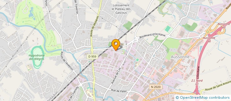 localisation de l'entreprise MODULO BETON SN à MONTAUBAN