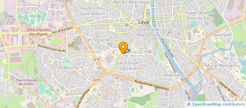 localisation de l'entreprise MODULO GIS à LAVAL