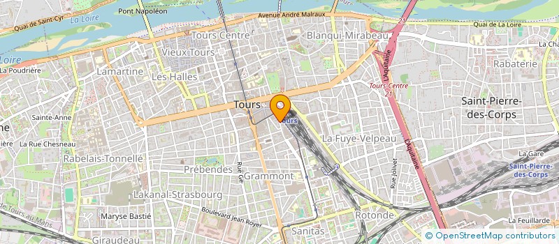 localisation de l'entreprise MODULO (MOBILITE DURABLE LOCALE)  TOURS