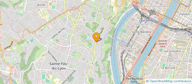 localisation de l'entreprise MODULOR  SAINTE-FOY-LES-LYON