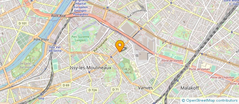 localisation de l'entreprise MODULOTECH GROUP à ISSY-LES-MOULINEAUX