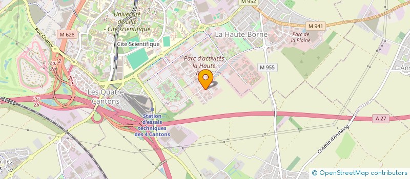 localisation de l'entreprise MODUO CONTRACT à SAINGHIN-EN-MELANTOIS