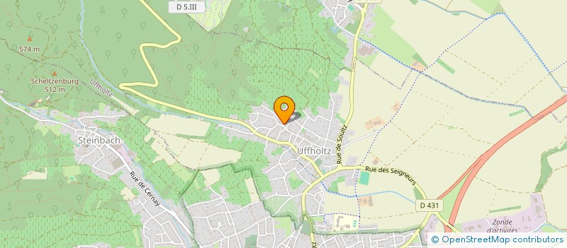 localisation de l'entreprise MODUPRIX  UFFHOLTZ