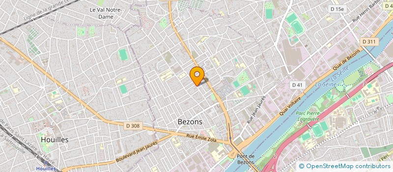 localisation de l'entreprise MODUS LIGNUM  BEZONS