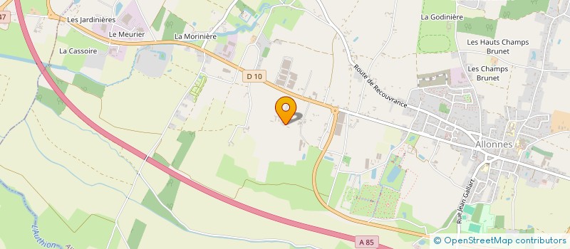 localisation de l'entreprise MODYANE à ALLONNES