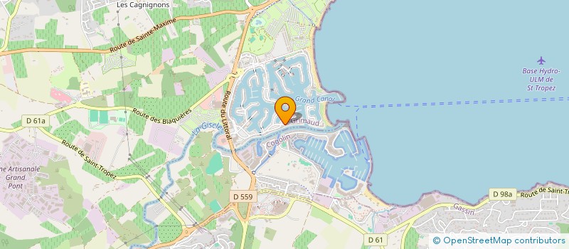 localisation de l'entreprise MOE CONSULTING à GRIMAUD