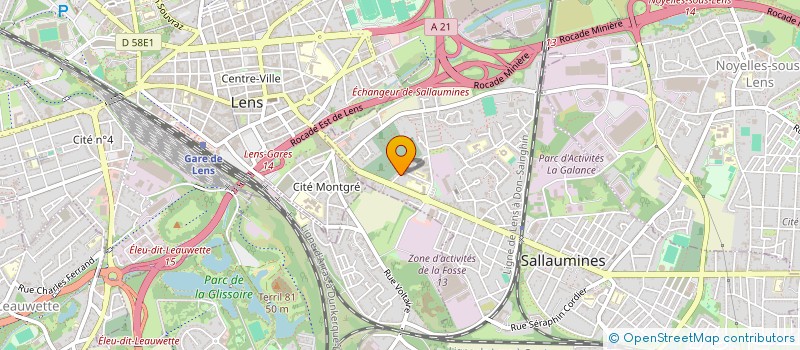 localisation de l'entreprise MOE ETUDE & REALISATION  SALLAUMINES