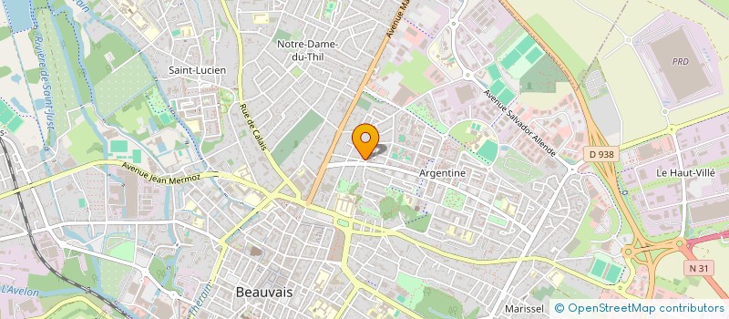 localisation de l'entreprise MOE60  BEAUVAIS