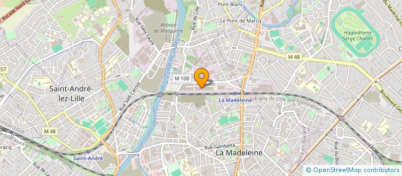 localisation de l'entreprise MOEBE INGENIERIE à LA MADELEINE