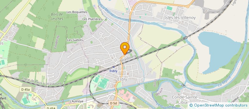 localisation de l'entreprise MOELAD à ESBLY