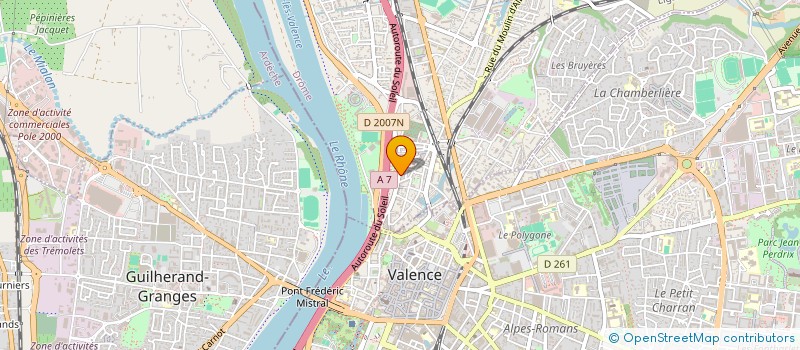 localisation de l'entreprise MOELLON VERT  BOURG-LES-VALENCE