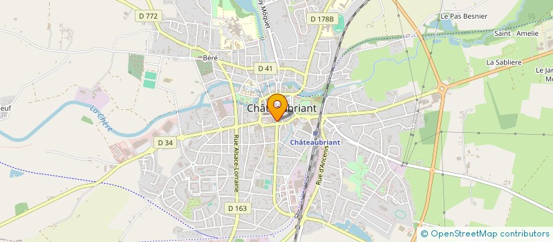 localisation de l'entreprise MOENA  CHATEAUBRIANT