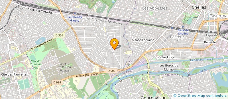 localisation de l'entreprise MOENIA à GAGNY
