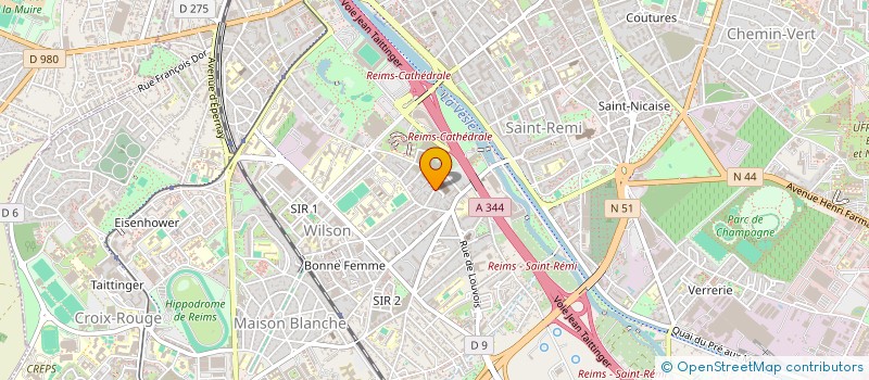 localisation de l'entreprise MOFFIE  REIMS