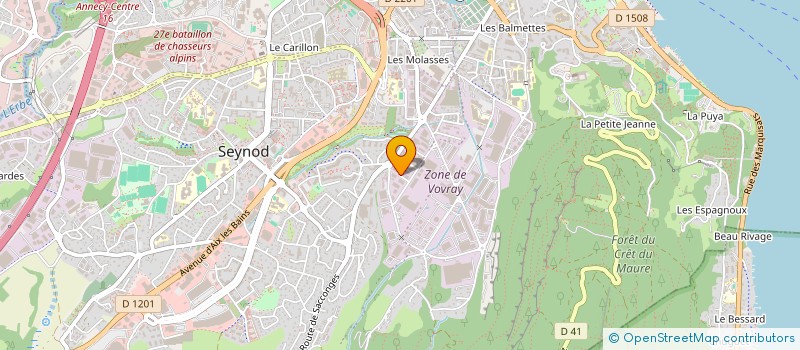localisation de l'entreprise MOFRA à ANNECY