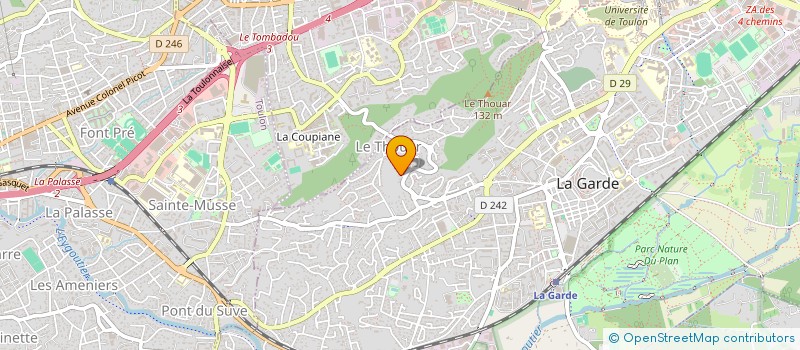 localisation de l'entreprise MOG5  LA GARDE