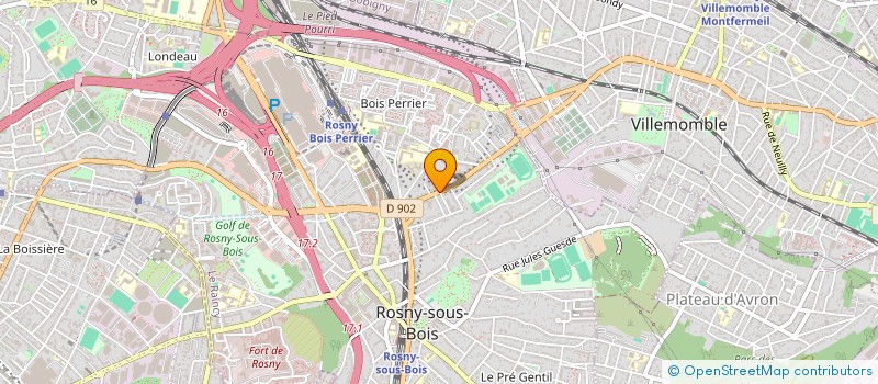 localisation de l'entreprise MOGA SPEED à ROSNY SOUS BOIS