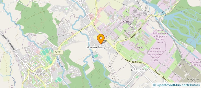 localisation de l'entreprise MOGE  MOURENX