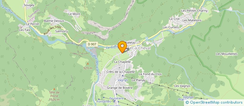 localisation de l'entreprise MOGENIER CLAIRENS FOURRAGE  SIXT-FER-A-CHEVAL