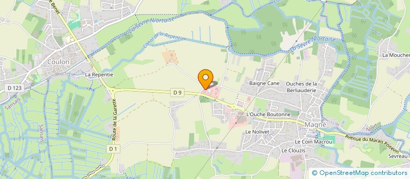 localisation de l'entreprise MOGETTE ET TROTTINETTE  MAGNE