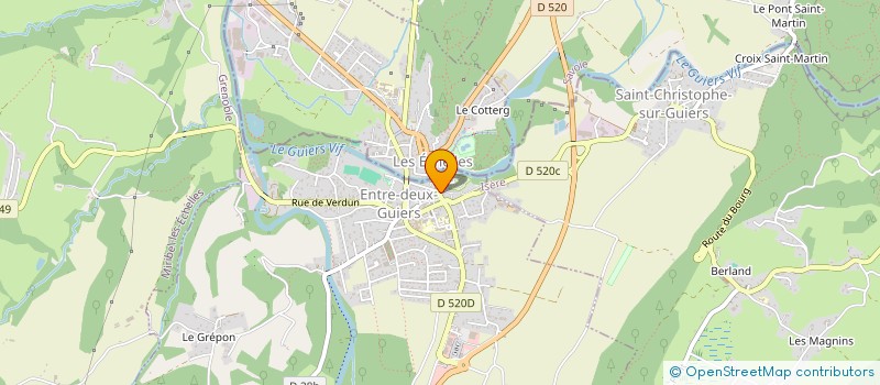 localisation de l'entreprise MOGEX  ENTRE-DEUX-GUIERS