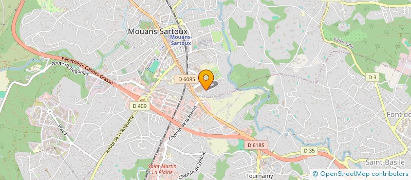 localisation de l'entreprise MOGINI PERE ET FILS VTE MATER  MOUANS-SARTOUX