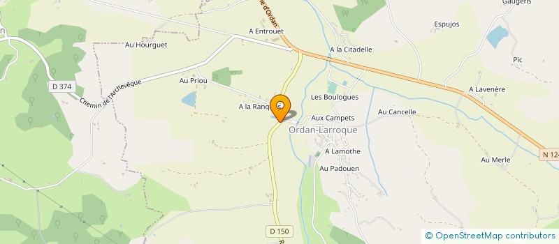 localisation de l'entreprise MOGO INCORPORATION  ORDAN-LARROQUE