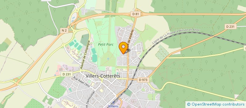 localisation de l'entreprise MOH INVEST à VILLERS-COTTERETS