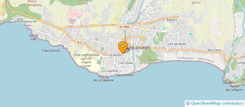 localisation de l'entreprise MOHA à SAINT-JOSEPH