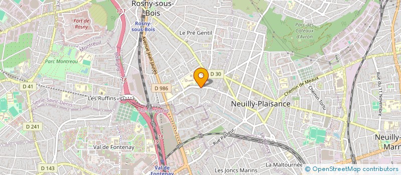 localisation de l'entreprise MOHAMED CHEIKH CONSULTANT  ROSNY-SOUS-BOIS