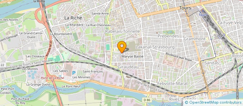 localisation de l'entreprise MOHAMED EREBEIMI DES DROITS DE L'HOMME-AMEDH  TOURS