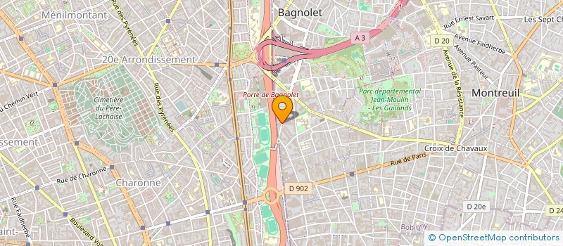 localisation de l'entreprise MOHEBA à BAGNOLET