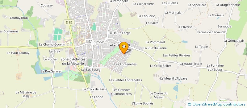 localisation de l'entreprise MOHERO  MELESSE