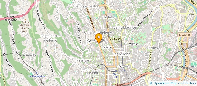 localisation de l'entreprise MOHIMMO à NICE