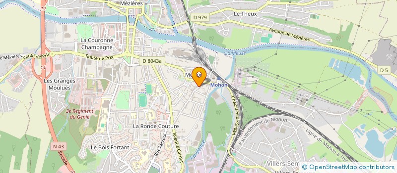 localisation de l'entreprise MOHON VILLAGE  CHARLEVILLE-MEZIERES