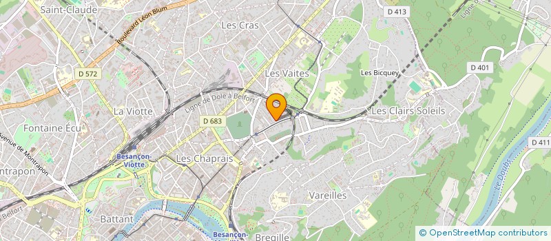 localisation de l'entreprise MOI à BESANCON