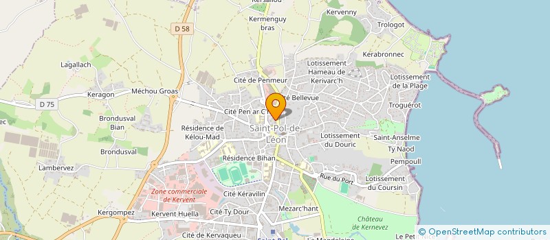 localisation de l'entreprise MOI LIAM SUPER-HEROS  SAINT-POL-DE-LEON