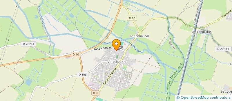 localisation de l'entreprise MOINARD-CROZET  VILLEDOUX